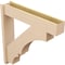 Ekena Millwork 8-in W x 40-in D x 40-in H Balboa Block Rough Cedar Woodgrain TimberThane Outlooker, Primed Tan OUTUR080X40X40BOA44RCPR - alternate 3